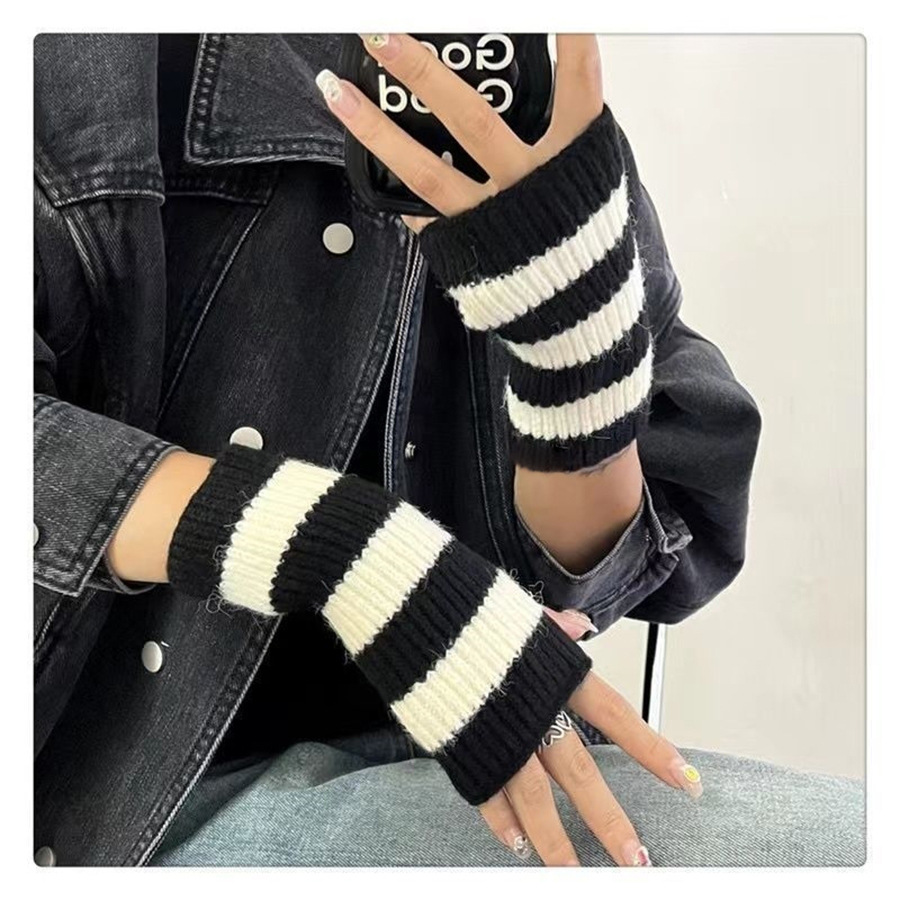 Fingerless Glove Knit - Y2k Accessories Cold Resistance Warm Winter