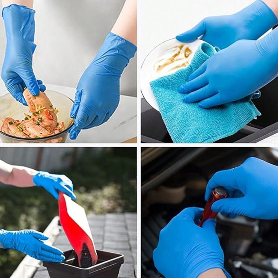 100pcs Heavy Duty Nitrile Disp - Nitrile Mechanic Glove 评论和价格