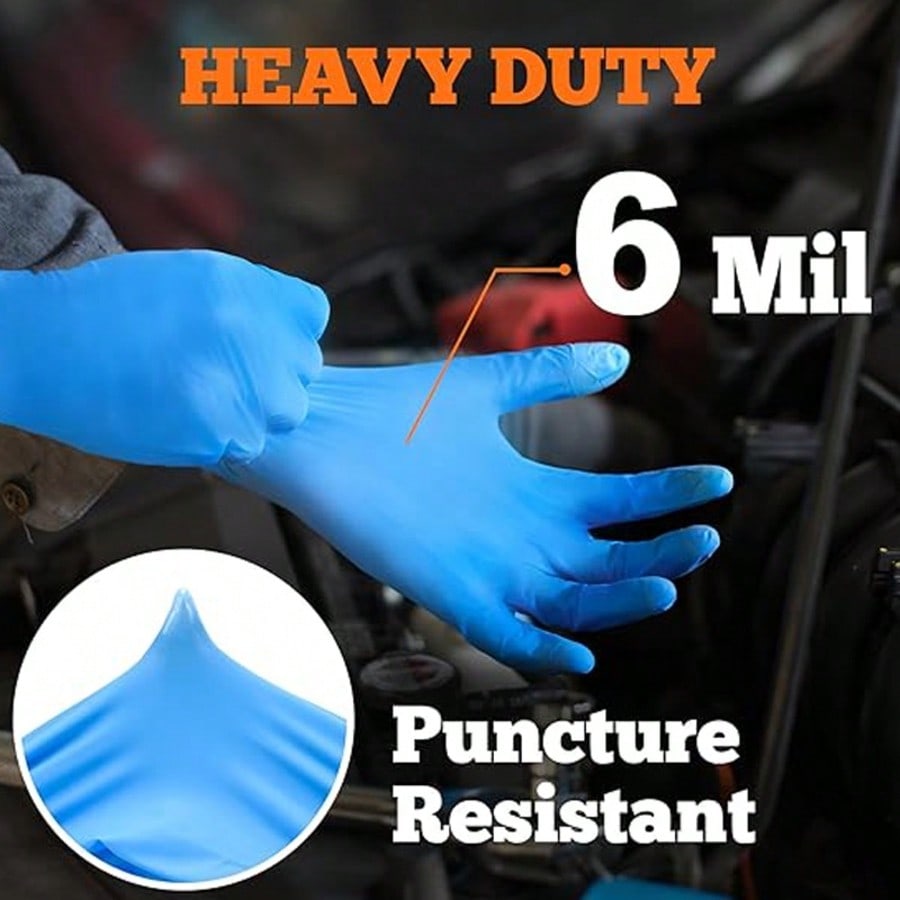 100pcs Heavy Duty Nitrile Disp - Nitrile Mechanic Glove 评论和价格
