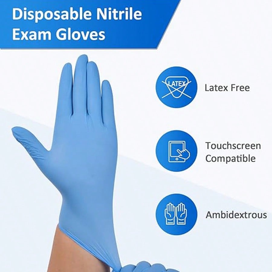 100pcs Heavy Duty Nitrile Disp - Nitrile Mechanic Glove 评论和价格