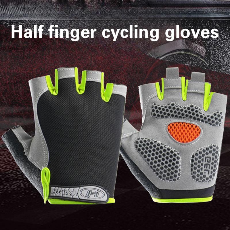 Unisex Half Finger Cycling Glo - Workout Glove Gym 评论和价格